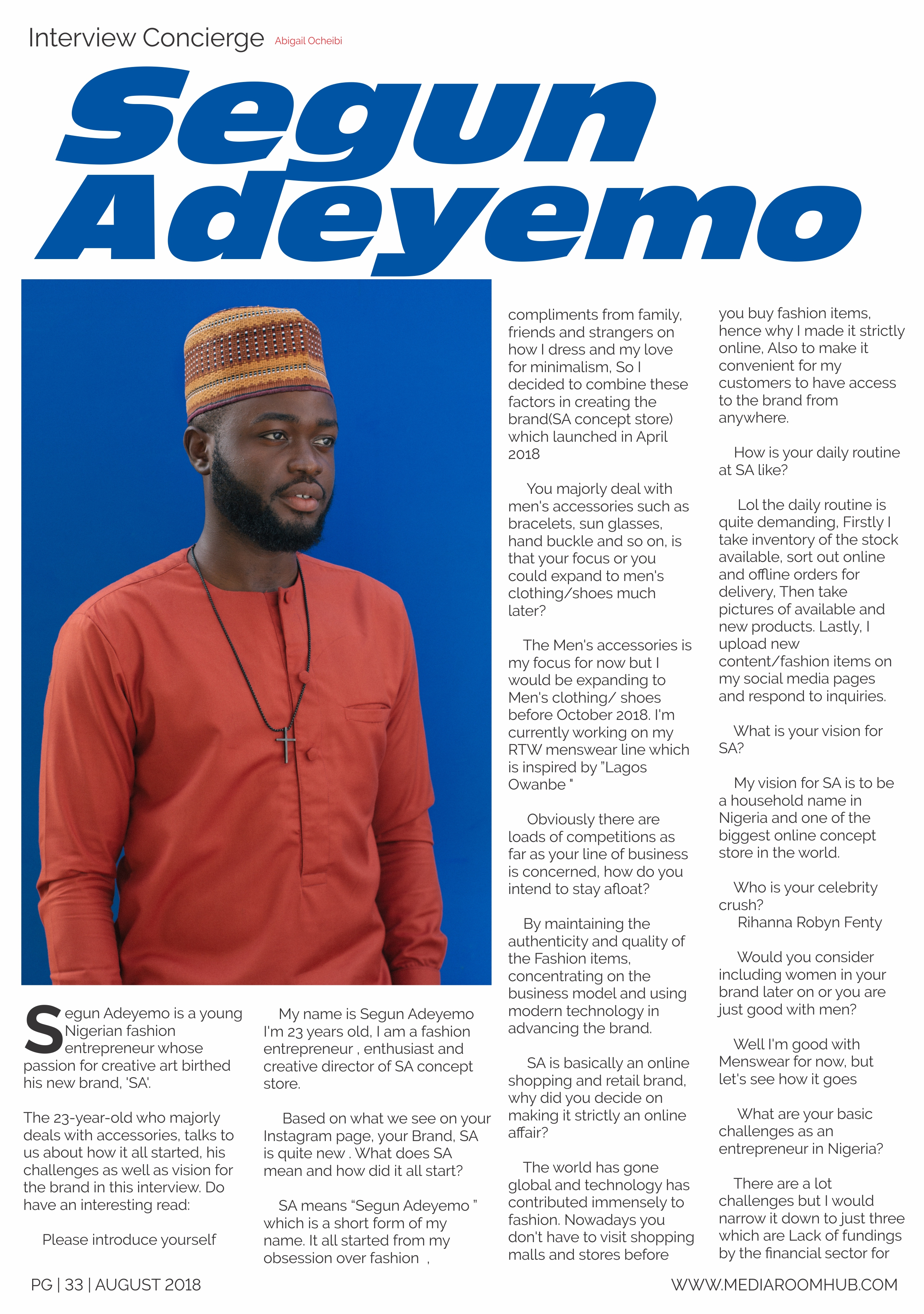 August Edition MRH 2018interviewconceirge