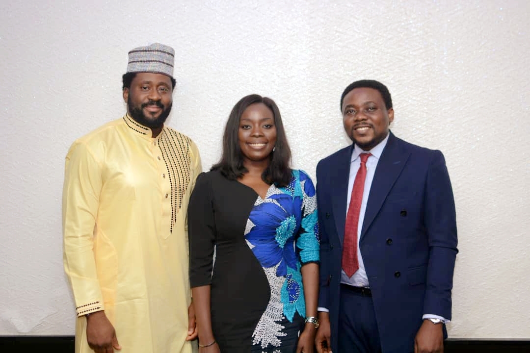 From Left, Hon Desmond Elliot, Member Lagos state House of Assembly, Love Idoko,Founder Activate Success Int’l foundation, Mr Michael Nwoseh, Head Youth Segment FCMB