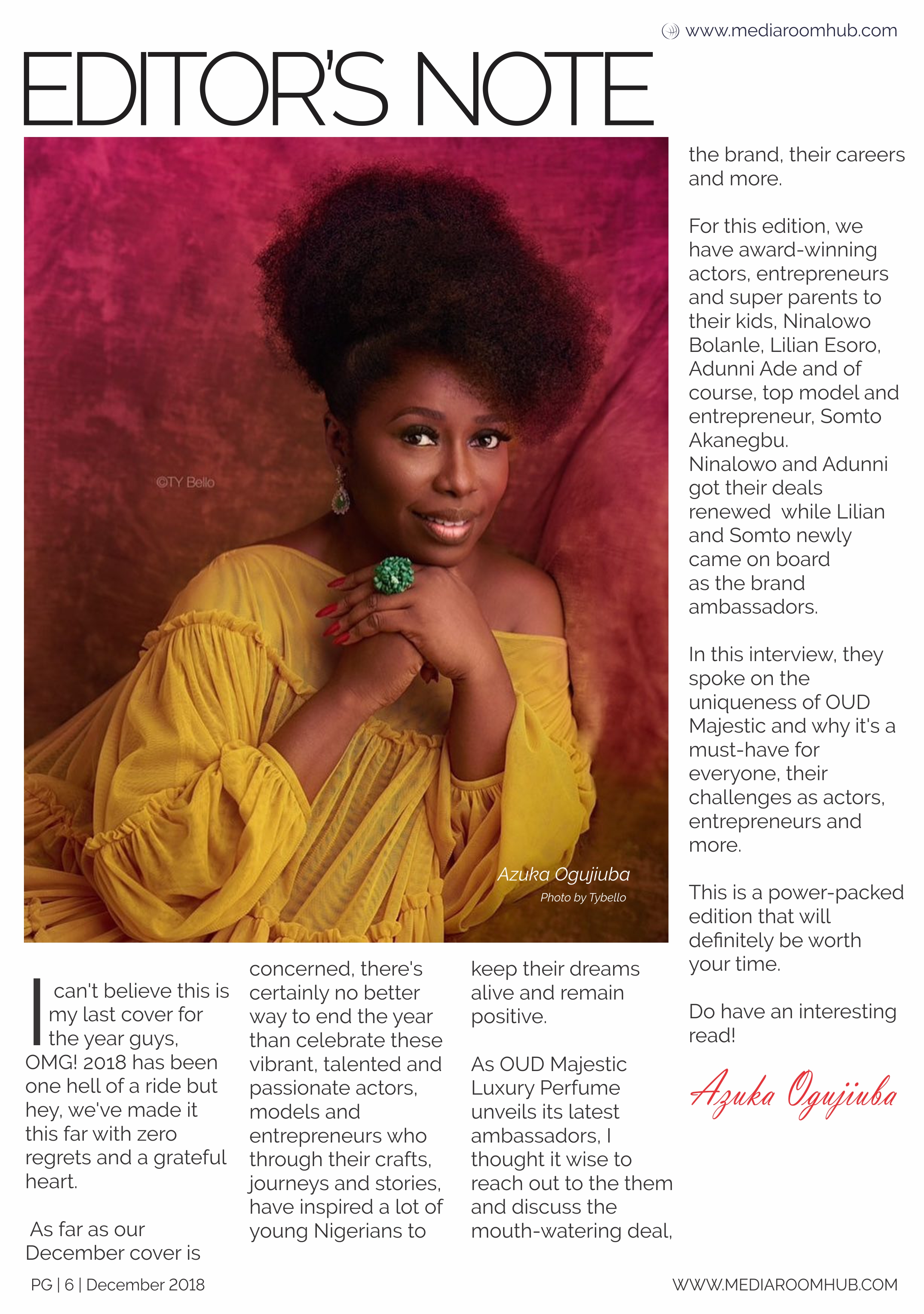 December 2018 zuki editors note