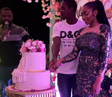 Footballer Jude Ighalo and wife, Sonia