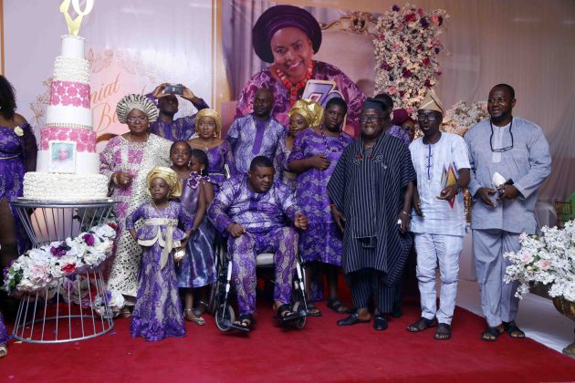 Ganiat-6-The-celebrant-with-her-children-grandchildren-and-friends