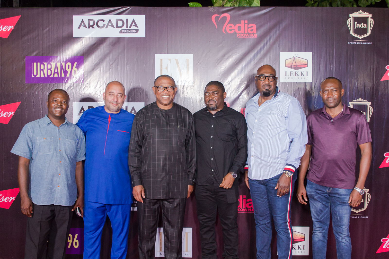 Peter Obi, Godwin Oche and friends
